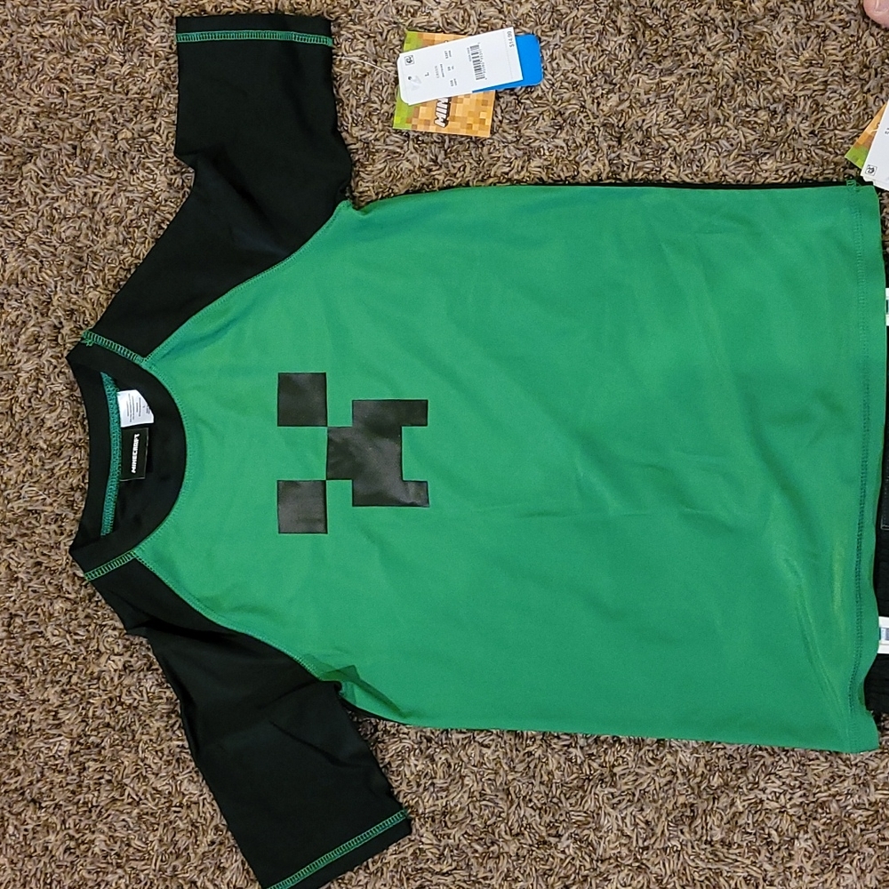 Minecraft boys bathing suit